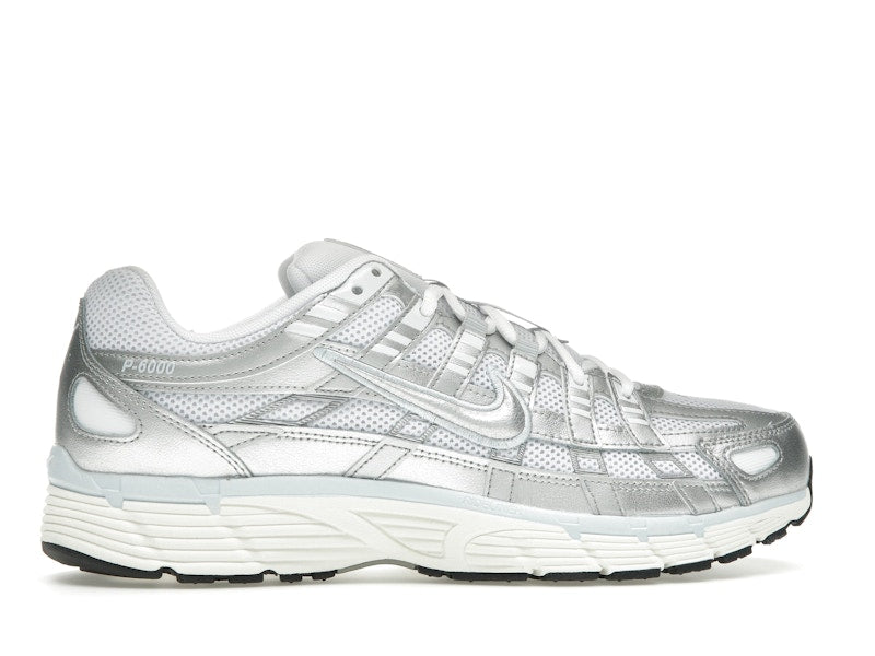 Nike P-6000 White Blue Tint Sail Metallic Silver (Women's)