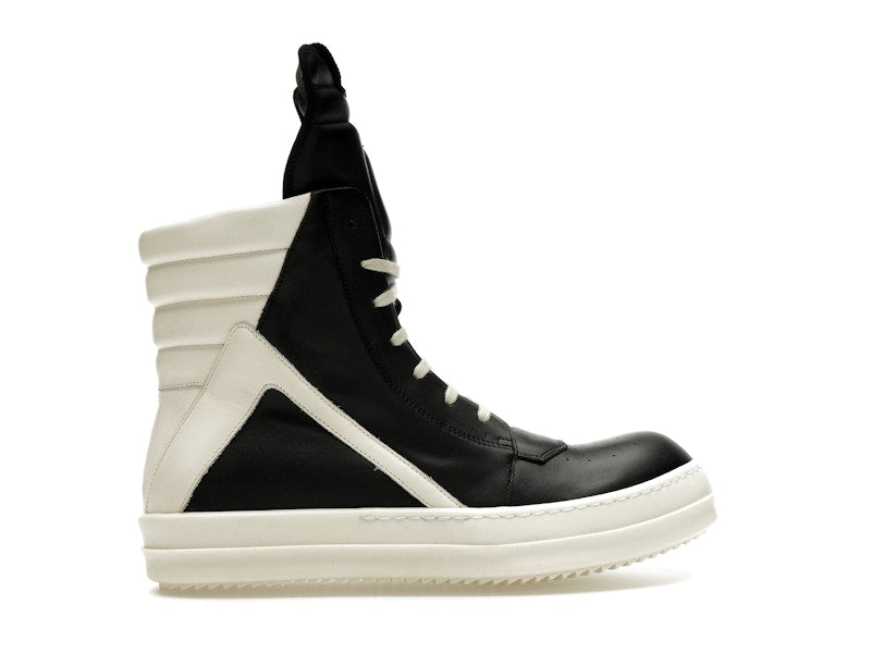 Rick Owens Strobe Geobasket High Black Milk