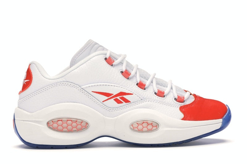 Reebok Question Low Patent Toe Orange