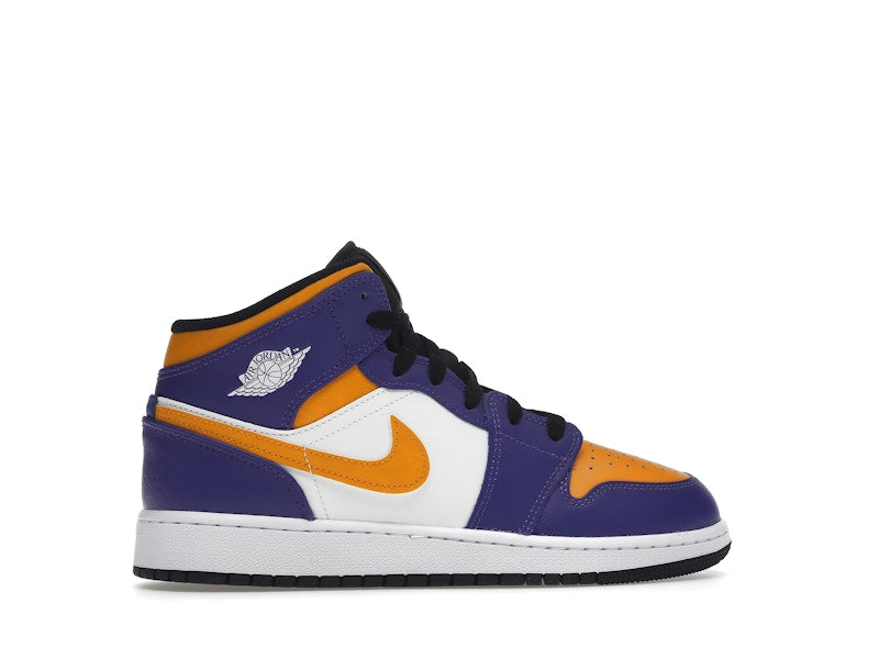 Jordan 1 Mid Lakers (2022) (GS)