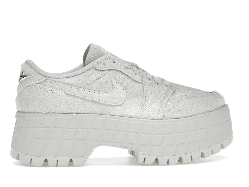Jordan 1 Low Brooklyn Light Bone Metallic Silver (Women's)