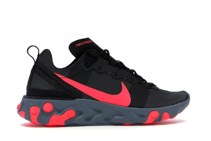 Nike React Element 55 Black Solar Red