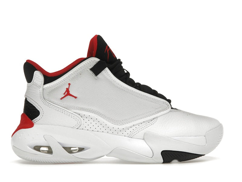 Jordan Max Aura 4 White Black University Red