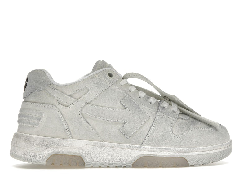 OFF-WHITE Out Of Office OOO Low Tops White Distressed