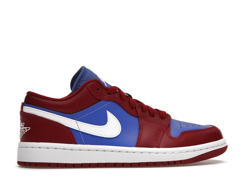 Jordan 1 Low Pomegranate Medium Blue (Women's)