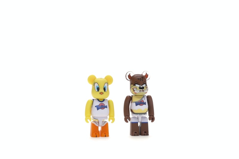 Bearbrick Space Jam Tweety & Tasmanian Devil 2 Pack 100% Multi