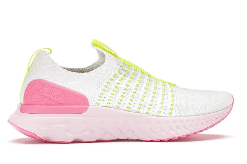 Nike React Phantom Run Flyknit 2 White Volt Pink Glow (Women's)