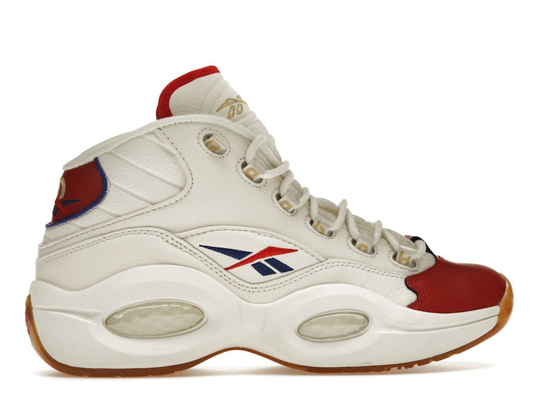 Reebok Question Mid White Red Blue