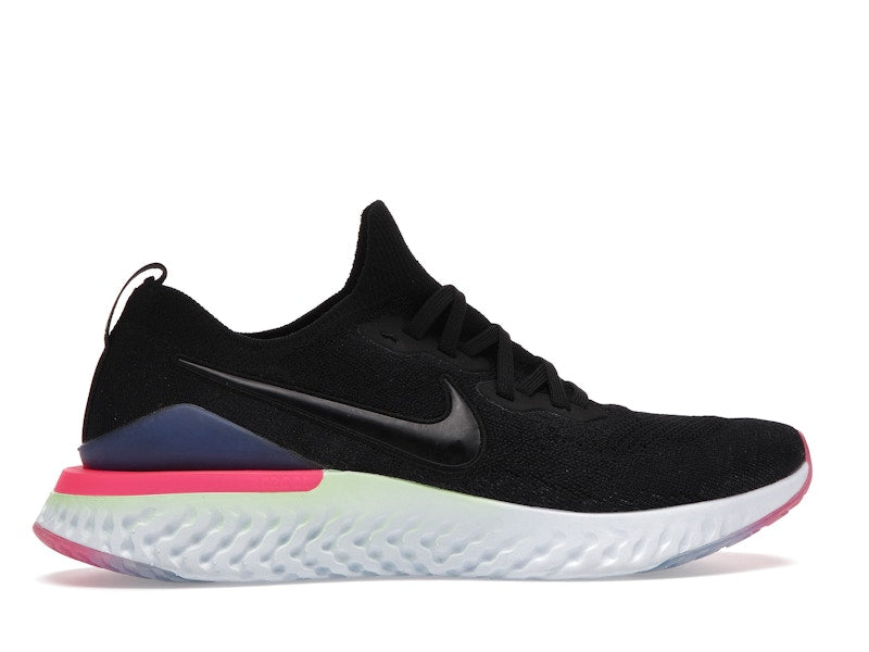 Nike Epic React Flyknit 2 Black Sapphire Hyper Pink