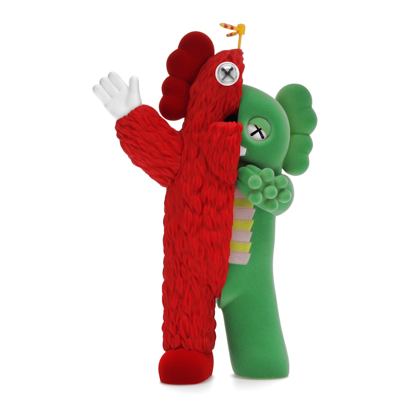 KAWS KACHAMUKKU Vinyl Figure Green/Red