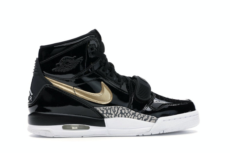 Jordan Legacy 312 Black Gold Patent (GS)