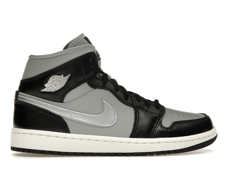 Jordan 1 Mid SE Black Metallic Silver (Women's)