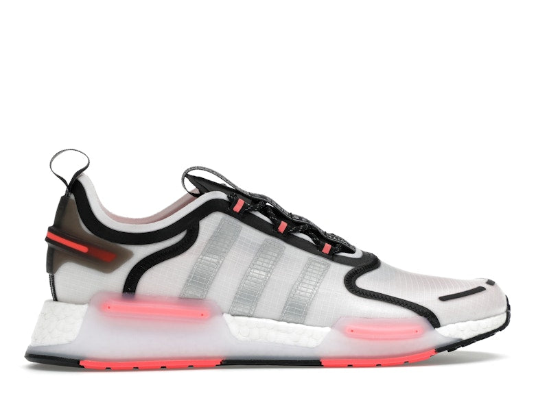 adidas NMD R1 V3 White Matte Silver Crimson