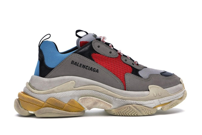 Balenciaga Triple S Grey Red Blue (2018 Reissue)