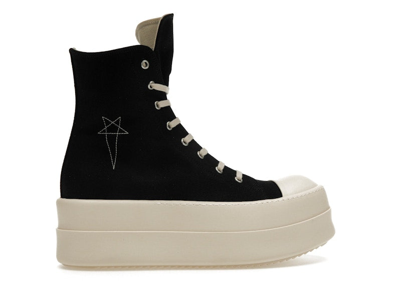 Rick Owens DRKSHDW Mega Bumper Sneaks Pentagram Black Pearl Milk