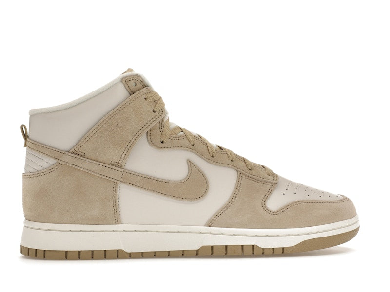 Nike Dunk High Tan Suede White