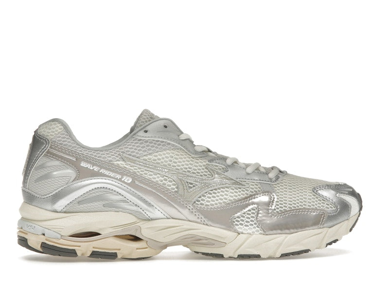 Mizuno Wave Rider 10 Metallic Snow White