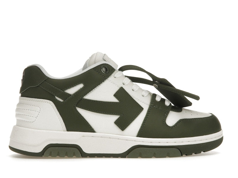 OFF-WHITE Out Of Office OOO Low Tops White Khaki