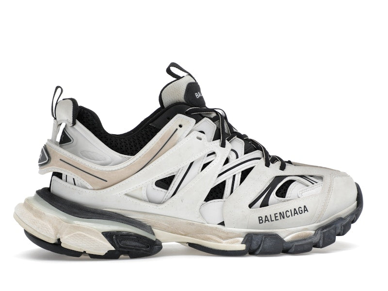 Balenciaga Track Worn Out In White Black