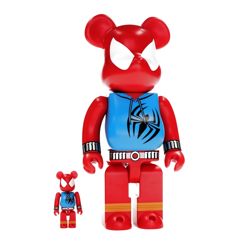 Bearbrick x Marvel Spider-Man Scarlet Spider 100% & 400% Set