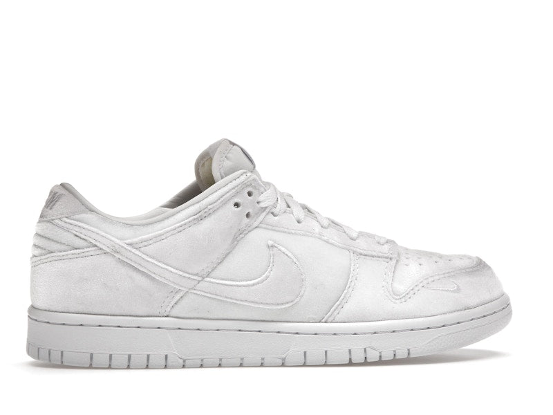 Nike Dunk Low Dover Street Market Triple White Velvet