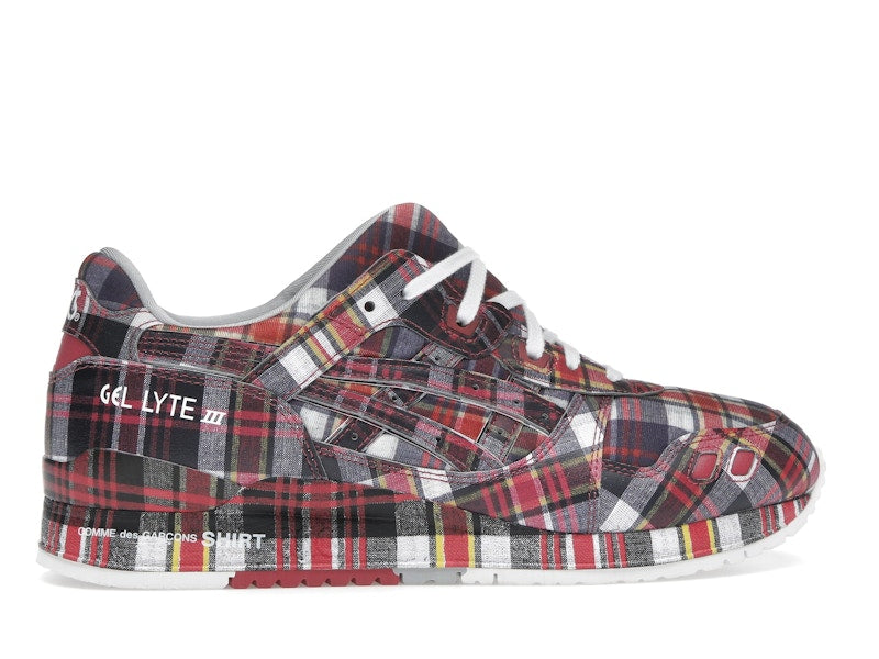 ASICS Gel-Lyte III '07 Remastered Comme des Garçons SHIRT Red Plaid