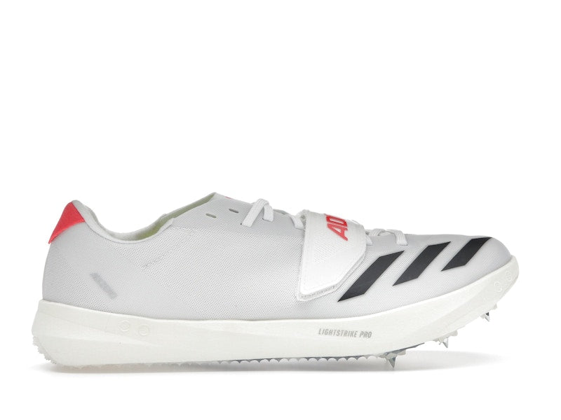 adidas Adizero TJ/PV Track and Field Cloud White Core Black Lucid Red