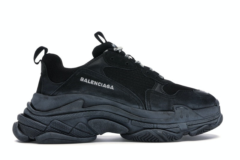 Balenciaga Triple S Triple Black (2018 Reissue) (Pre-Distressed)
