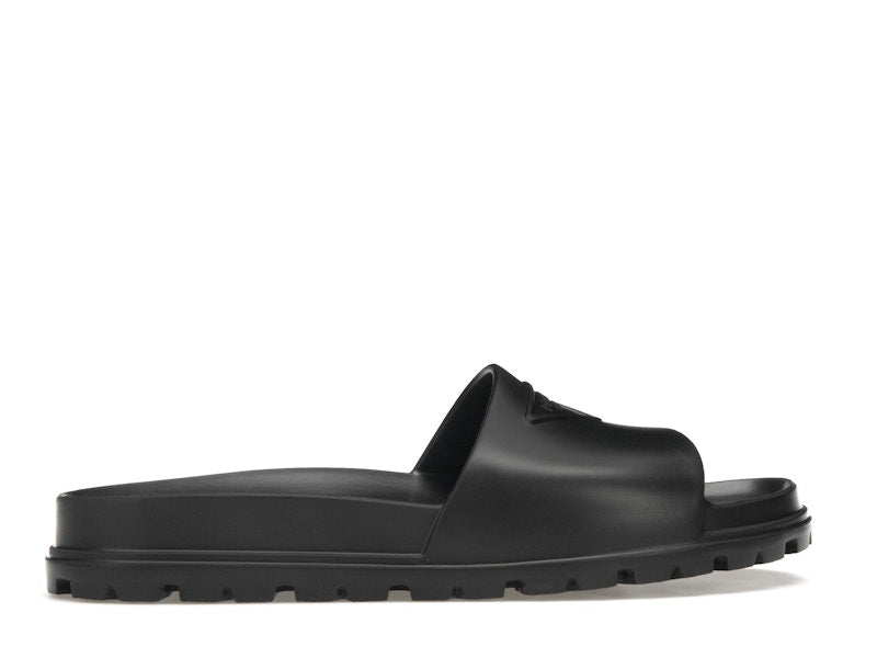 Prada Rubber Slides Black (Men's)