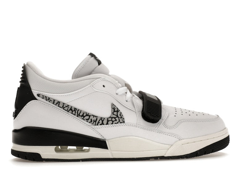 Jordan Legacy 312 Low White Black Elephant Swoosh