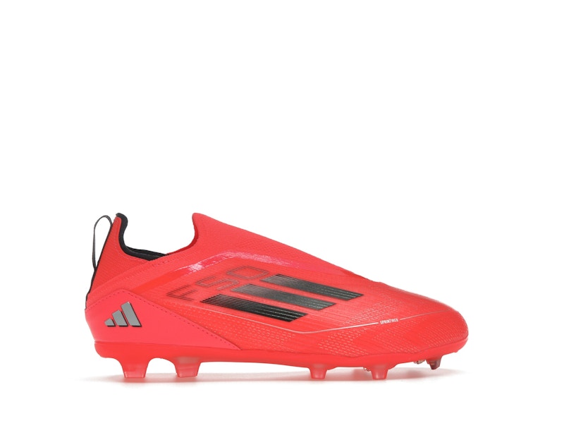 adidas F50 Pro Laceless FG Turbo Aurora Black Platinum Metallic (GS)