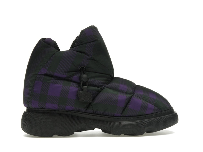 Burberry Check Pillow Boot Black Purple (Women's)