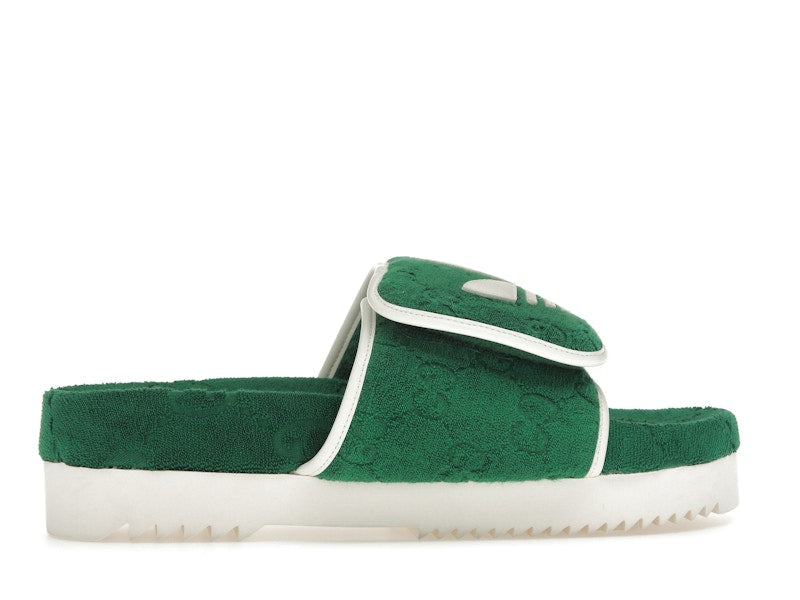 adidas x Gucci GG Platform Sandal Green