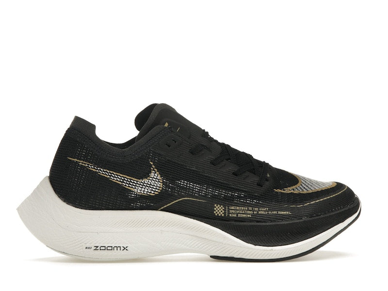 Nike ZoomX Vaporfly Next% 2 Black Metallic Gold Coin (Women's)