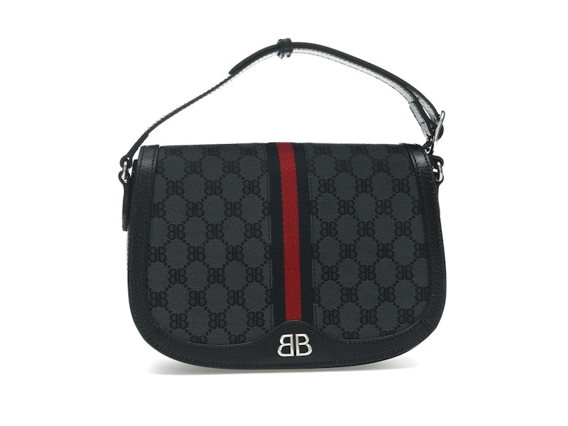 Gucci x Balenciaga The Hacker Project Medium Shoulder Bag Black