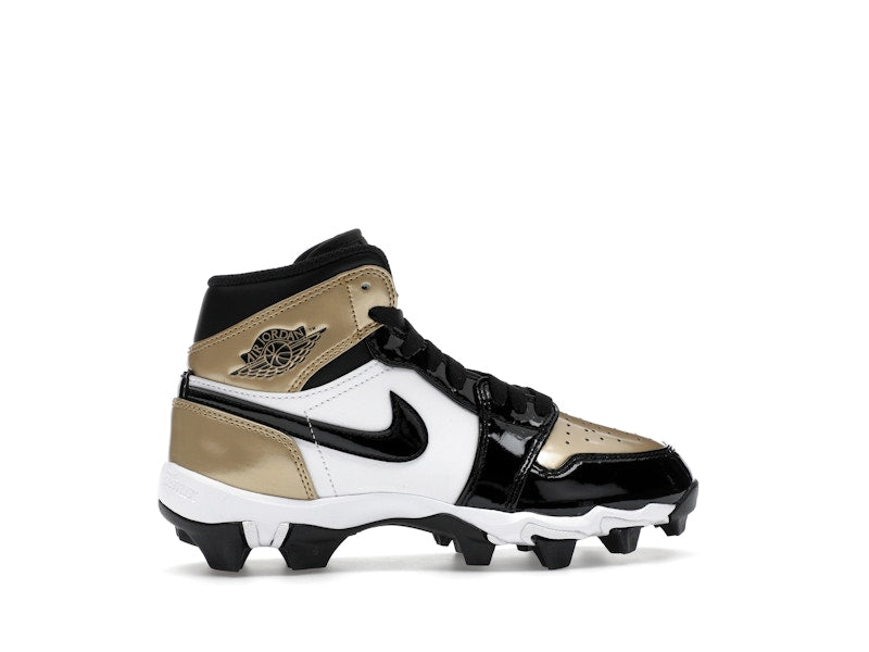 Jordan 1 Mid Cleat Patent Gold Toe (GS)