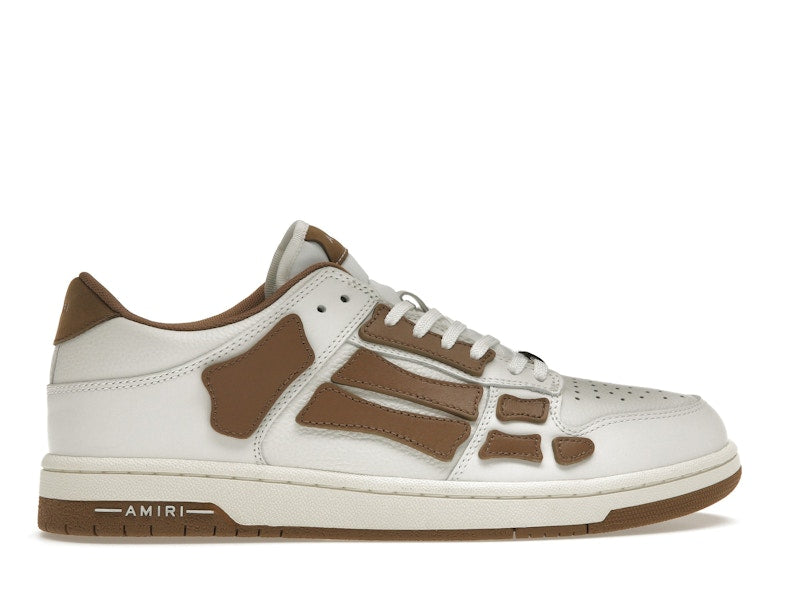 AMIRI Skel Top Low White Brown White