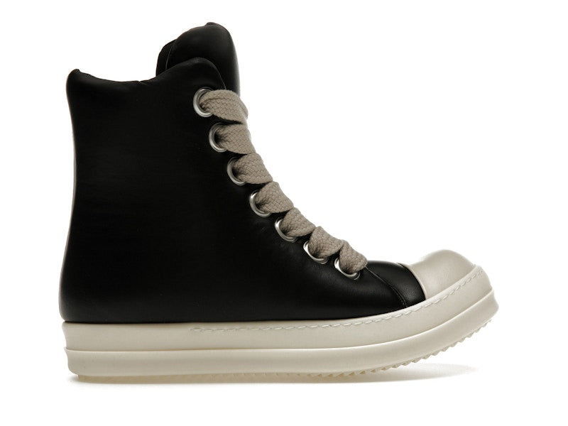 Rick Owens Jumbo Lace Padded Sneaks Black Milk