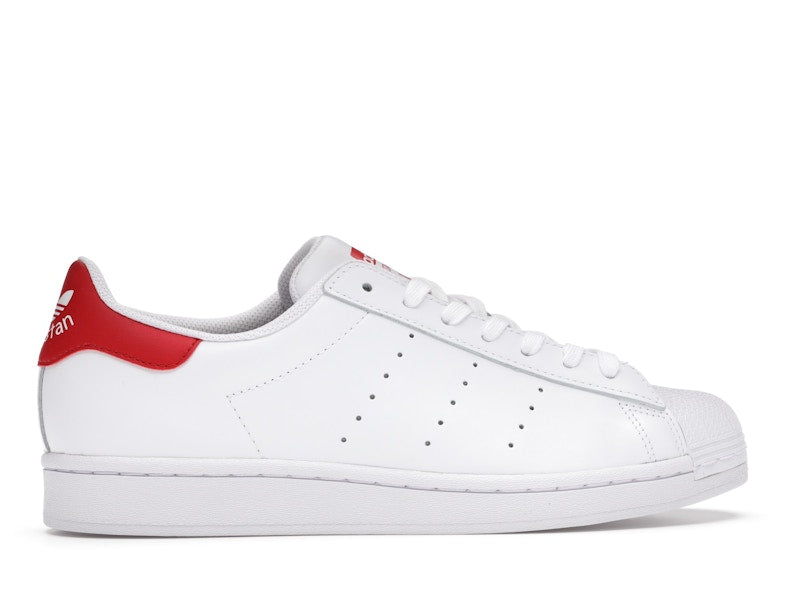 adidas Superstan White Scarlet