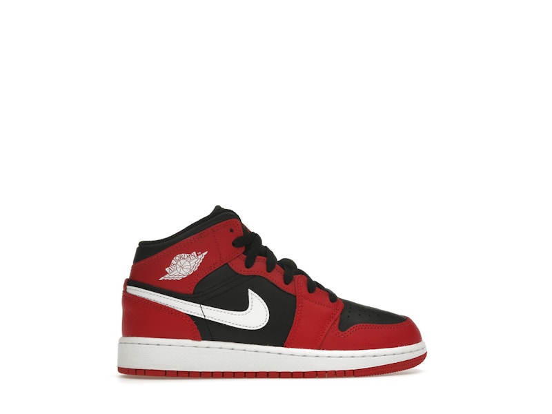 Jordan 1 Mid Gym Red Black White (GS)