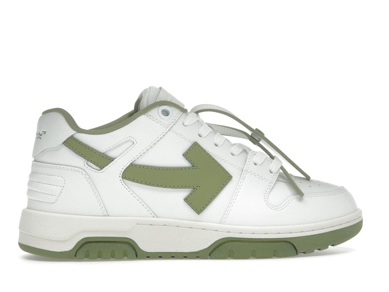 OFF-WHITE Out Of Office OOO Low Tops White Sage