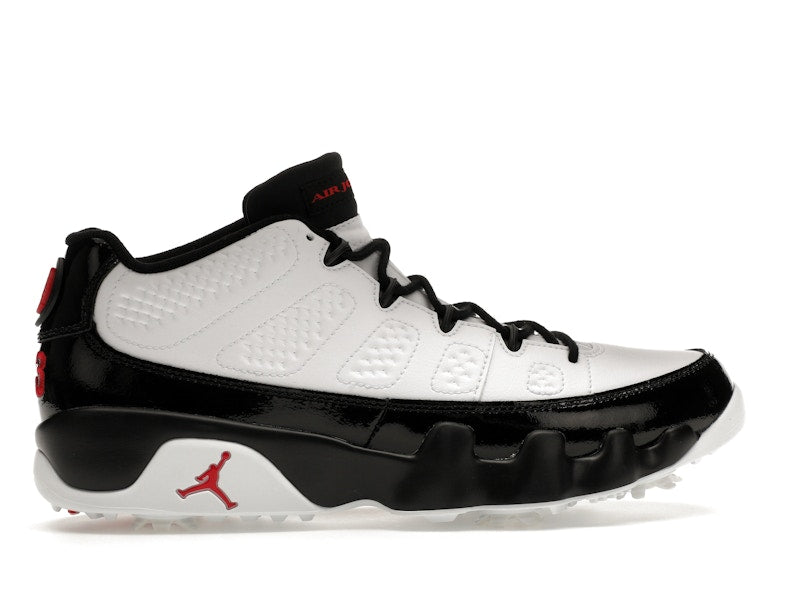 Jordan 9 Retro Low Golf White Black True Red