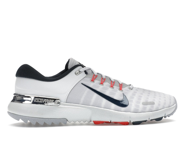 Nike Free Golf Pure Platinum Light Crimson Wolf Grey Armory Navy