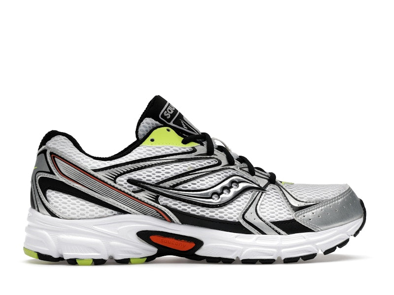 Saucony Grid Ride Millennium White Silver Lime Orange