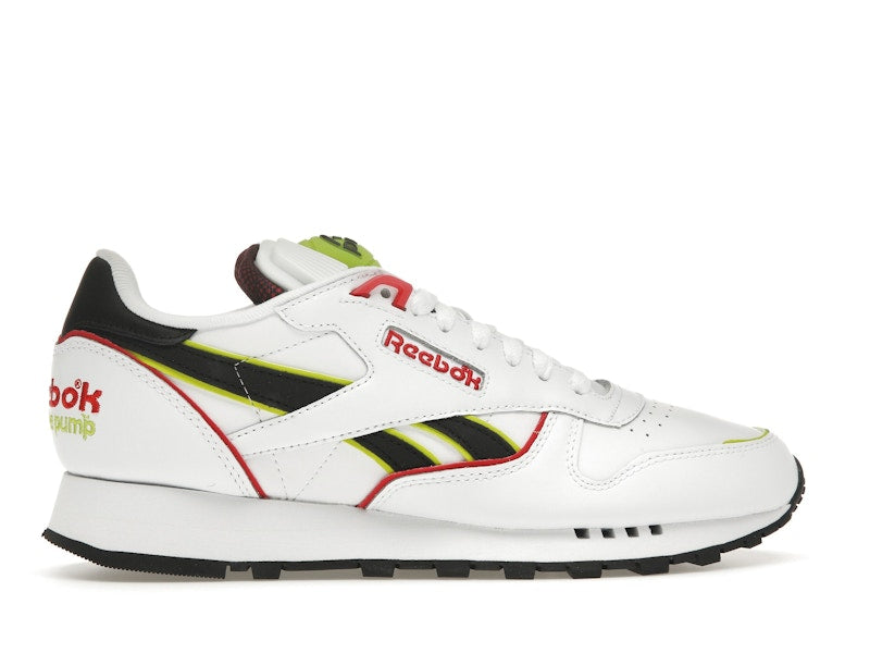 Reebok Classic Leather The Pump White Acid Yellow