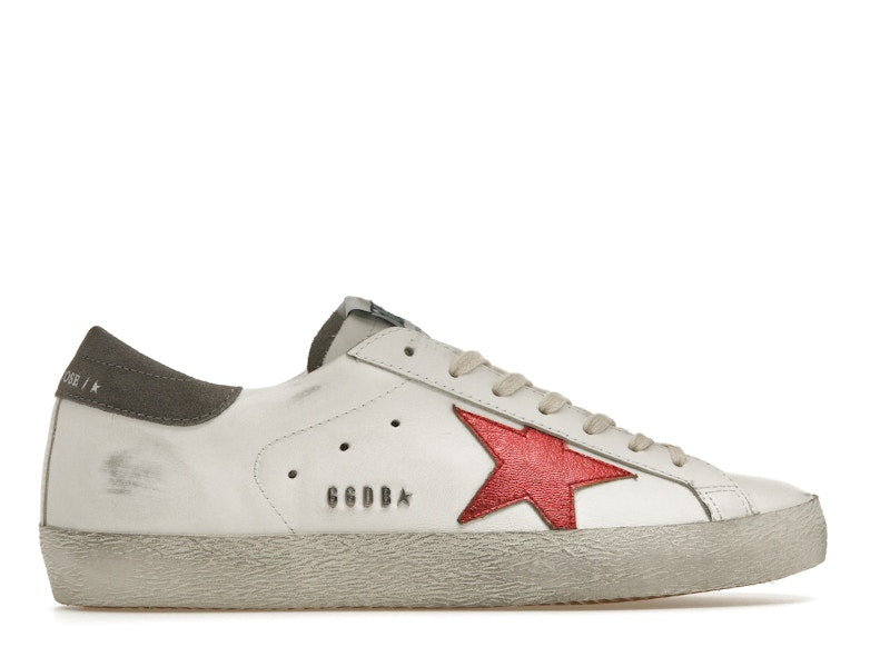Golden Goose Super-Star White Red Grey
