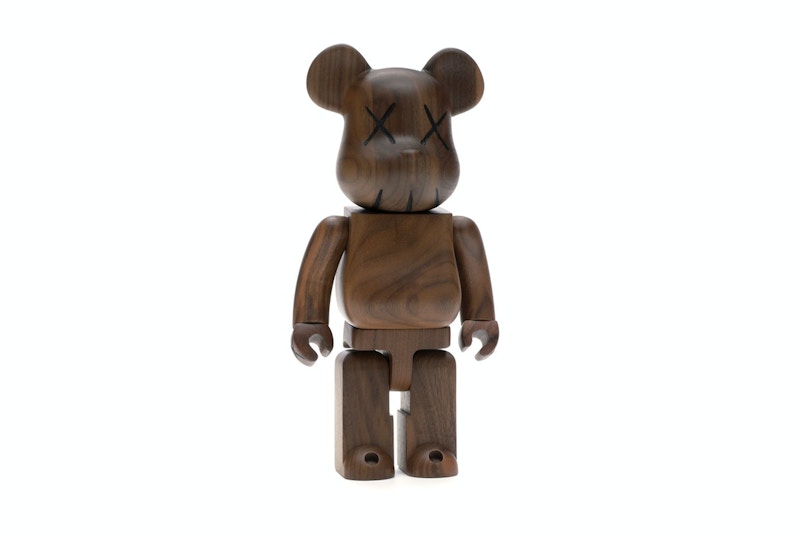 Bearbrick WORLD WIDE TOUR KAWS (Karimoku Wood) 400% Wood