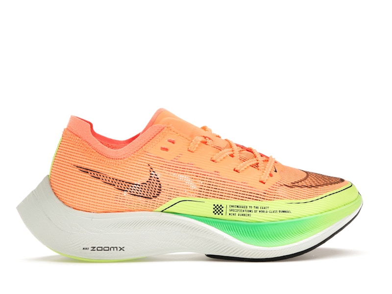 Nike ZoomX Vaporfly Next% 2 Peach Cream Green Shock (Women's)