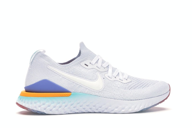 Nike Epic React Flyknit 2 White Hyper Jade Ember Glow (Women's)