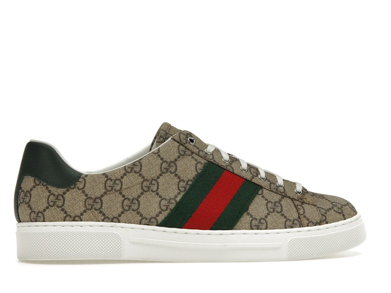 Gucci Ace Web Beige Ebony